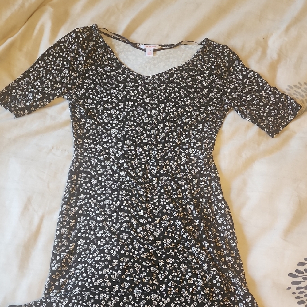 Joe Fresh Floral Black and White Dress Size Small